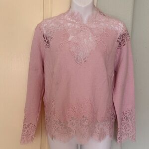 Gorgeous Ermanno Scervino sweater  with lace inserts